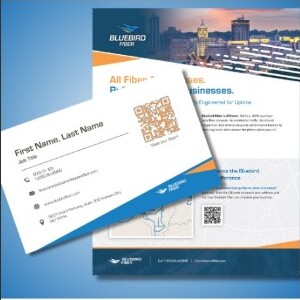 Bluebird Fiber printed materials