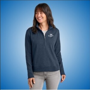 Woman wearing Bluebird Fiber apparel